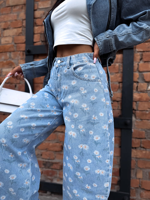 Džinsa bikses "DAISY MEADOW" P10685 - ZILAS