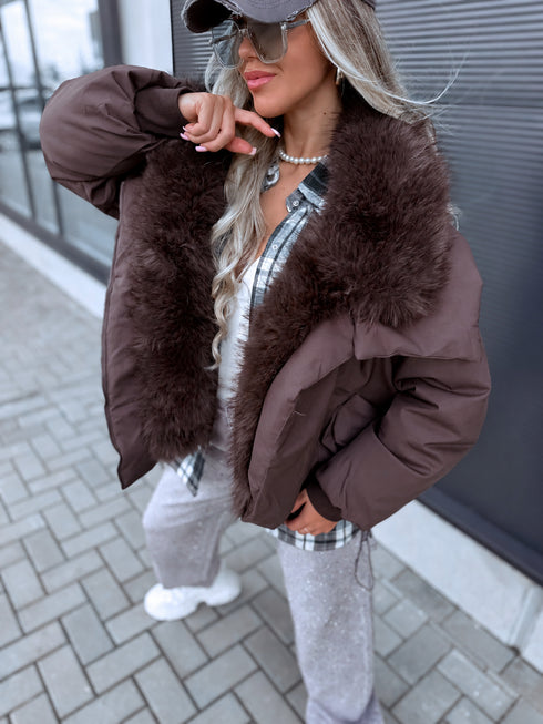 Pufīga virsjaka "ALPINE TR50233" - CHOCO
