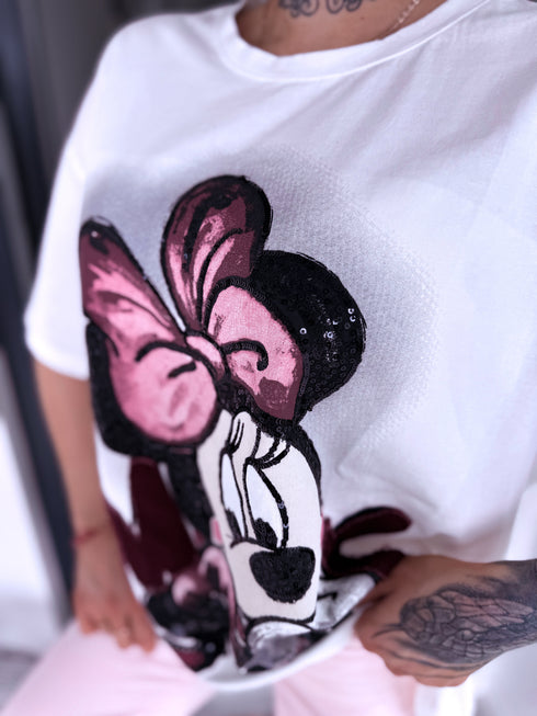 T-krekls "MINNIE" DM2806 - BALTS