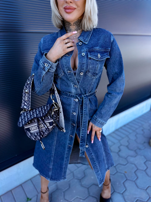 Džinsa kleita "DENIM SYSTEM" HM6695 - ZILA
