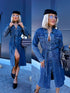 Džinsa kleita "DENIM SYSTEM" HM6695 - ZILA