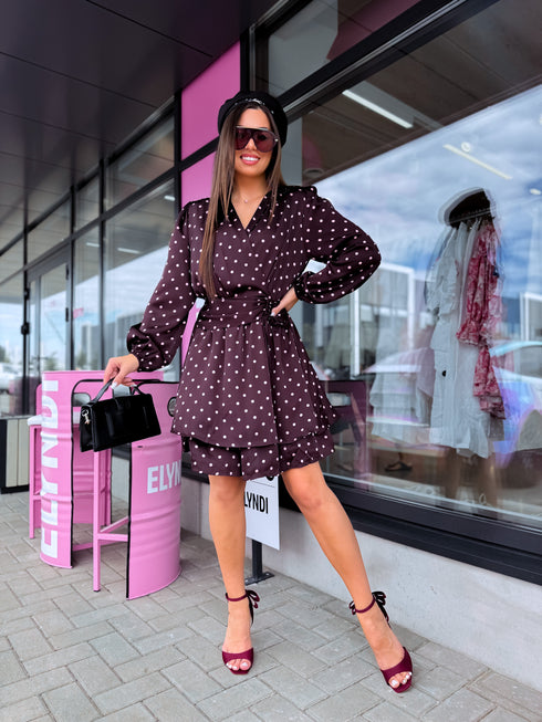"LOVE SEASON 5287" punktota kleita - CHOCO