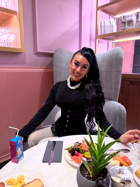 Spīdumu tops "CRIMSON 51432" - MELNS