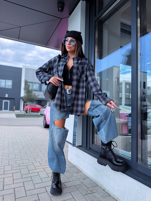 Krekls "HOUSE OF LUXE" EN125 - TUMŠI ZILS