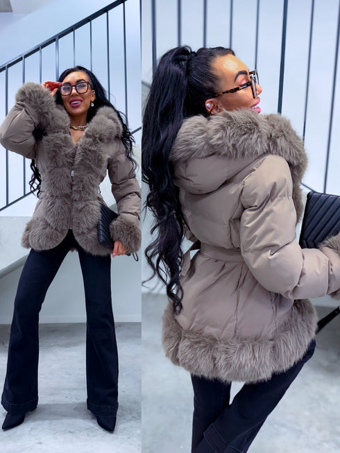 Short jacket "STREAK FC7607" - CAPPUCCINO