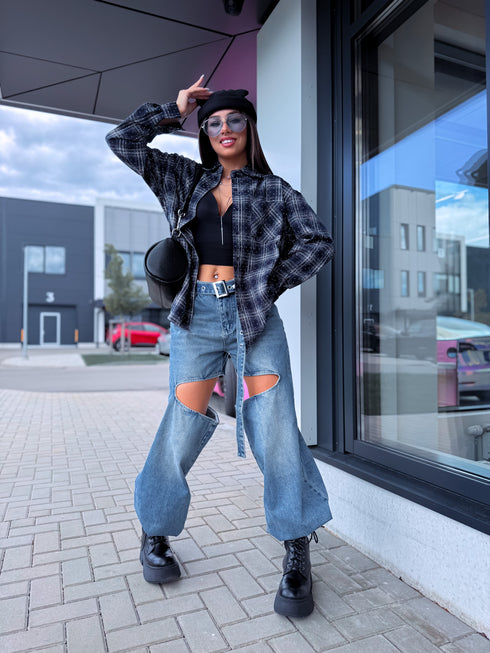 Krekls "HOUSE OF LUXE" EN125 - TUMŠI ZILS
