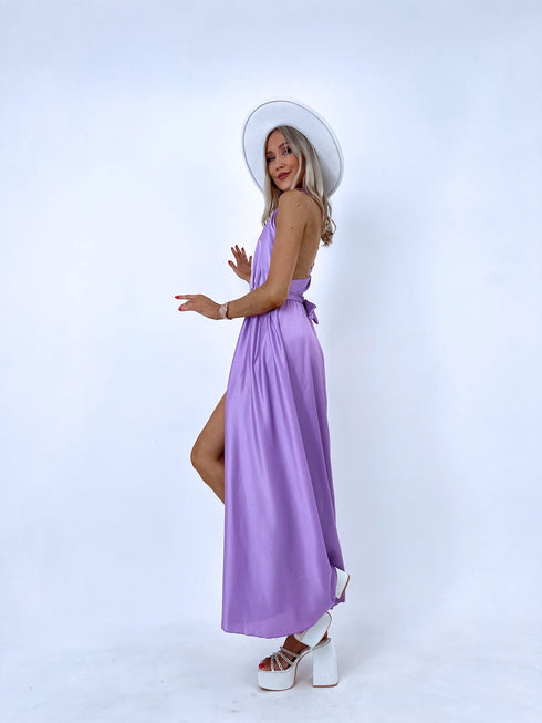 Long dress "SIEVIŠĶĪBA" - LAVENDER