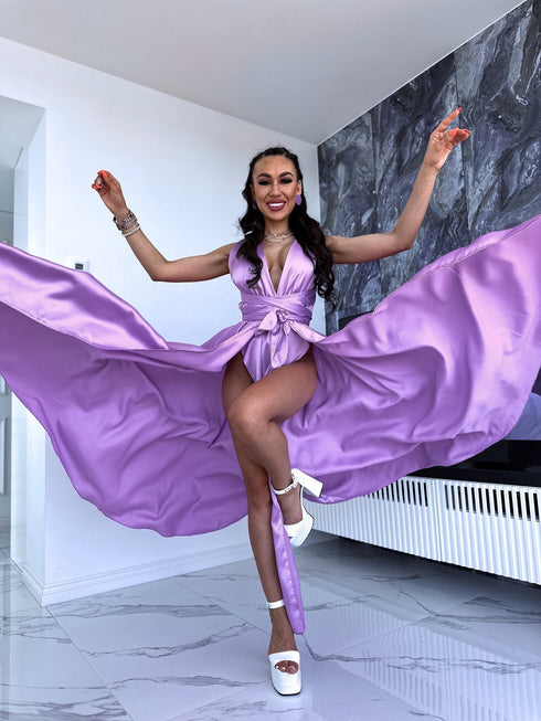 Long dress "SIEVIŠĶĪBA" - LAVENDER