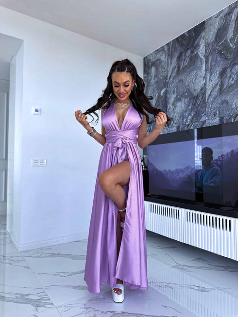 Long dress "SIEVIŠĶĪBA" - LAVENDER