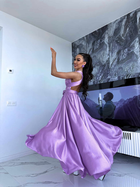 Long dress "SIEVIŠĶĪBA" - LAVENDER