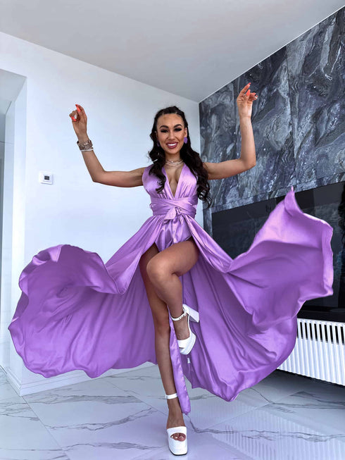 Long dress "SIEVIŠĶĪBA" - LAVENDER