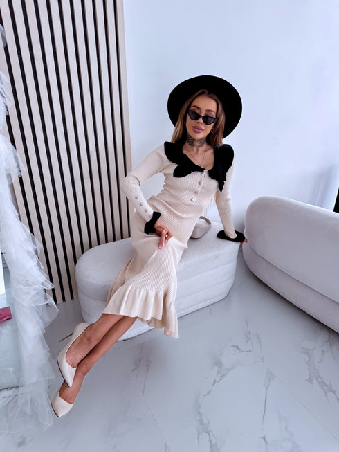 Adīta kleita "SMART LOOK CH943" - BĒŠA AR MELNU