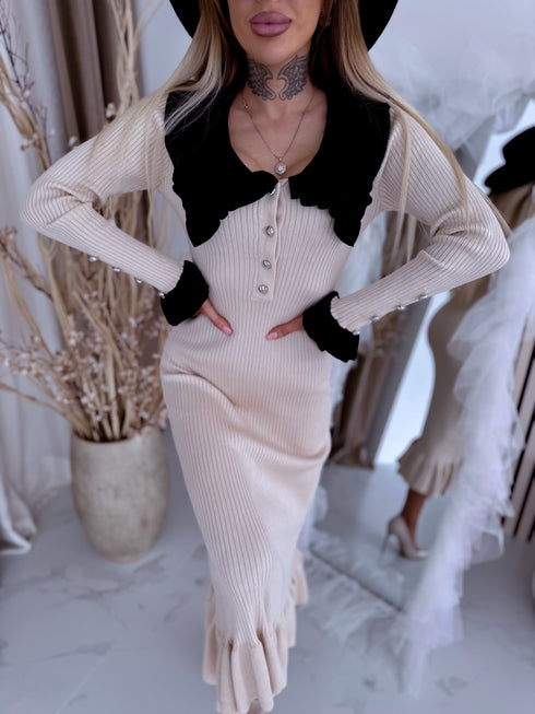 Adīta kleita "SMART LOOK CH943" - BĒŠA AR MELNU