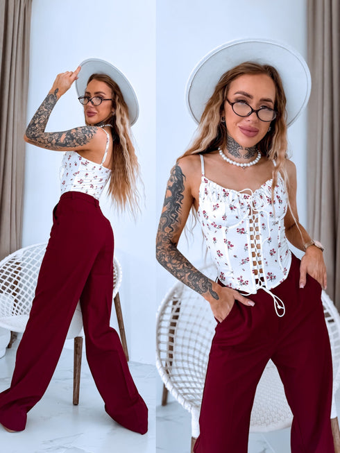 CREAM WHITE corset "Pop Secret ST78"