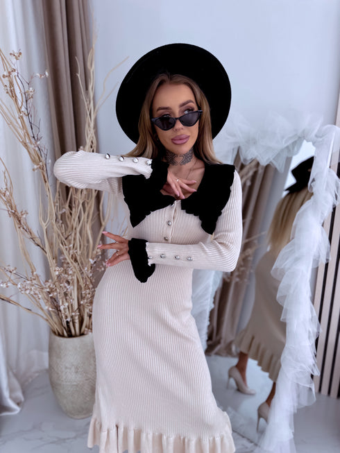 Adīta kleita "SMART LOOK CH943" - BĒŠA AR MELNU