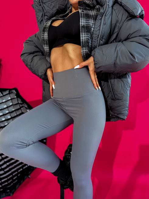 Paslaidinoši legingi ar stieplītēm 3286 - TUMŠI PELĒKI