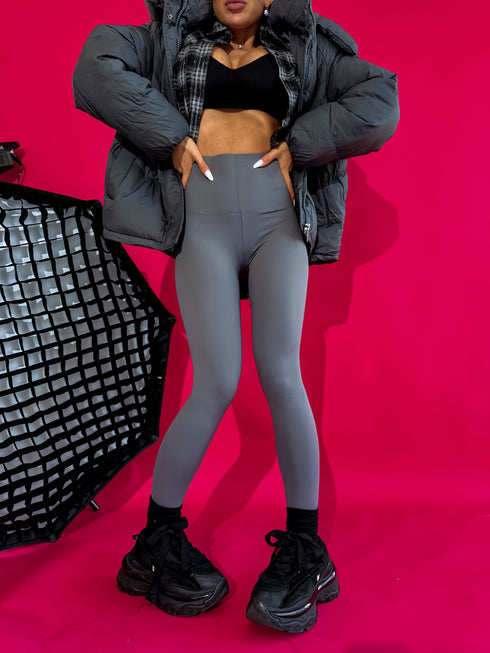 Paslaidinoši legingi ar stieplītēm 3286 - TUMŠI PELĒKI