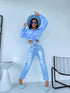 Shirt "COTTON" H8062 - LIGHT BLUE