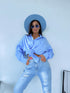 Shirt "COTTON" H8062 - LIGHT BLUE