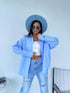 Shirt "COTTON" H8062 - LIGHT BLUE