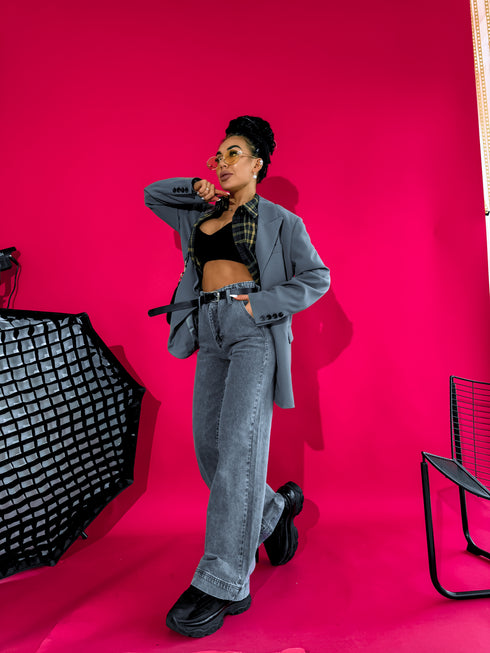 Жакет "BELLA" - СЕРЫЙ