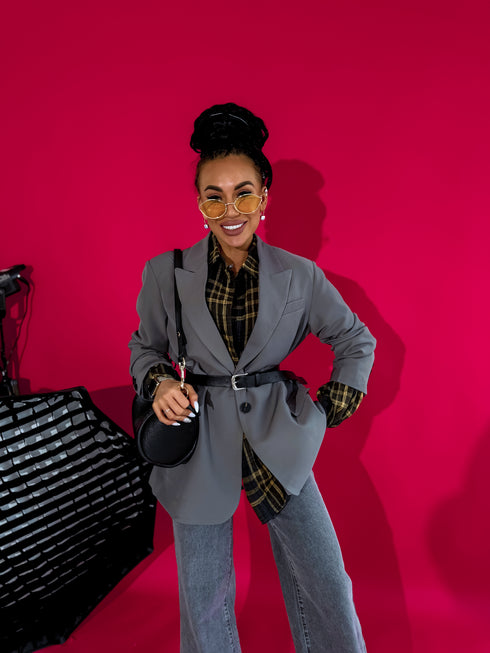 Švarkas "BELLA" - PILKA