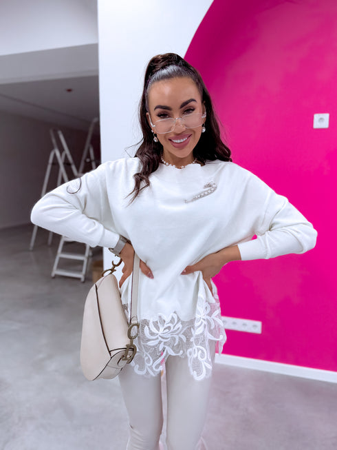 Sweater "DISCOVER 10575" - white