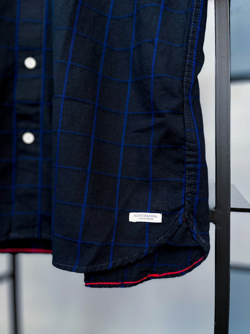 Scotch&Soda, tumši zils krekls zēniem (vecums: 14g)