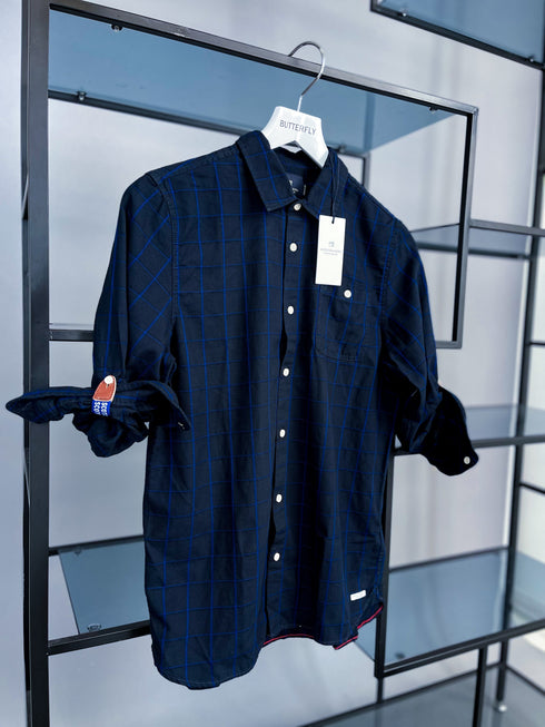 Scotch&Soda, tumši zils krekls zēniem (vecums: 14g)