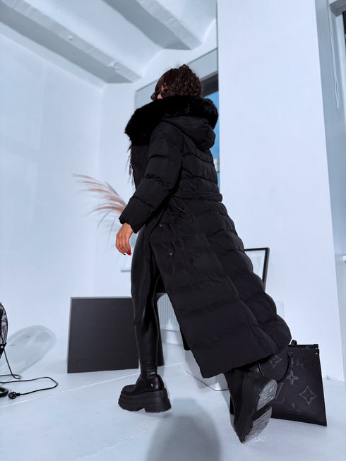 Ilgas viršutinis drabužis "CLIMATE ZONE" FC7529 - juoda IŠANKSTINIS UŽSAKYMAS