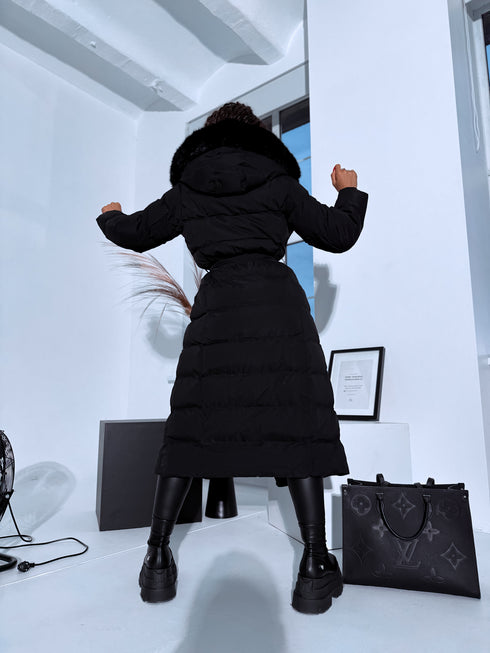 Ilgas viršutinis drabužis "CLIMATE ZONE" FC7529 - juoda IŠANKSTINIS UŽSAKYMAS