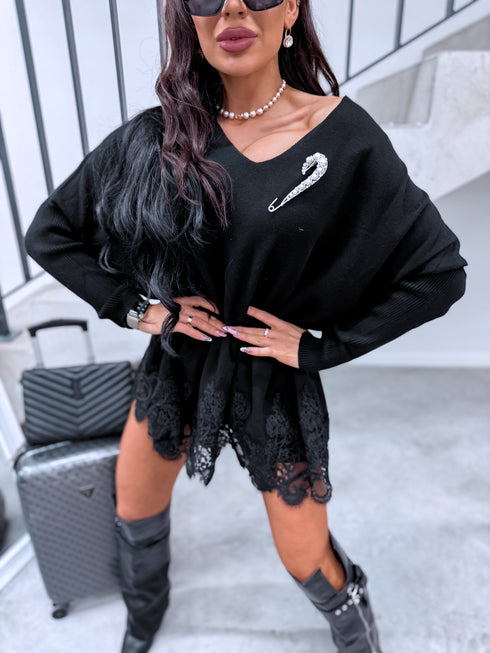 Джемпер "AGAIN 10588" - черный