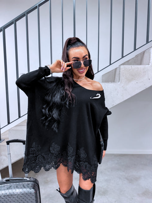 Джемпер "AGAIN 10588" - черный