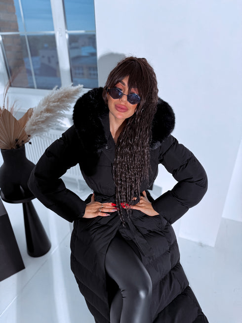 Ilgas viršutinis drabužis "CLIMATE ZONE" FC7529 - juoda IŠANKSTINIS UŽSAKYMAS