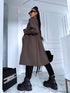 Pailgintas trencas "Pavasara sezona 6180" - šokoladinis rudas IŠANKSTINIS UŽSAKYMAS