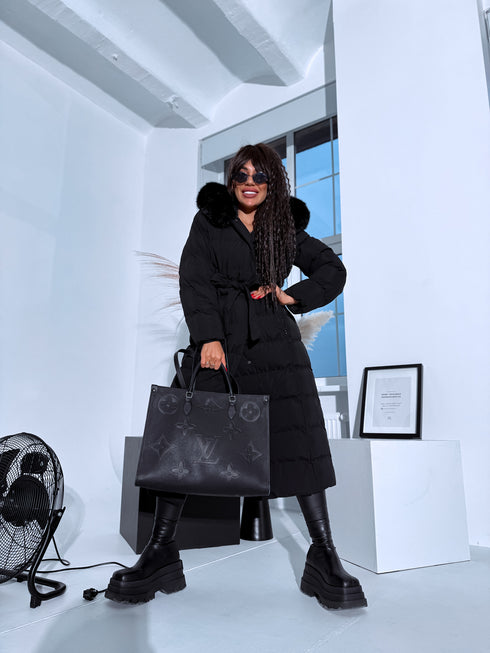 Ilgas viršutinis drabužis "CLIMATE ZONE" FC7529 - juoda IŠANKSTINIS UŽSAKYMAS