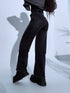 Elastic WIDE LEG trousers "ASH" DJ23 - dark gray PRE-ORDER