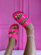Slippers "TUTTI FRUTTI" - BRIGHT PINK