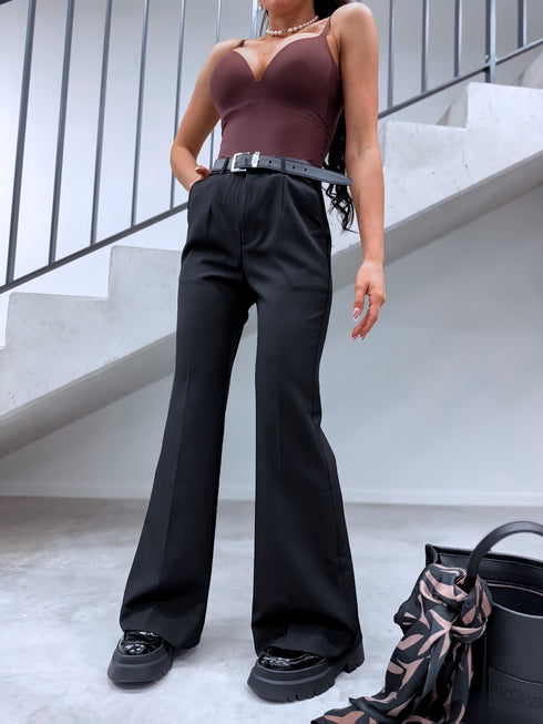 "GRACE LINE VS9006" тканевые брюки - черные