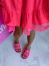 Slippers "TUTTI FRUTTI" - BRIGHT PINK
