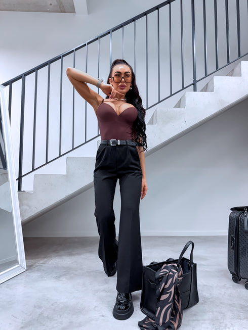 "GRACE LINE VS9006" тканевые брюки - черные