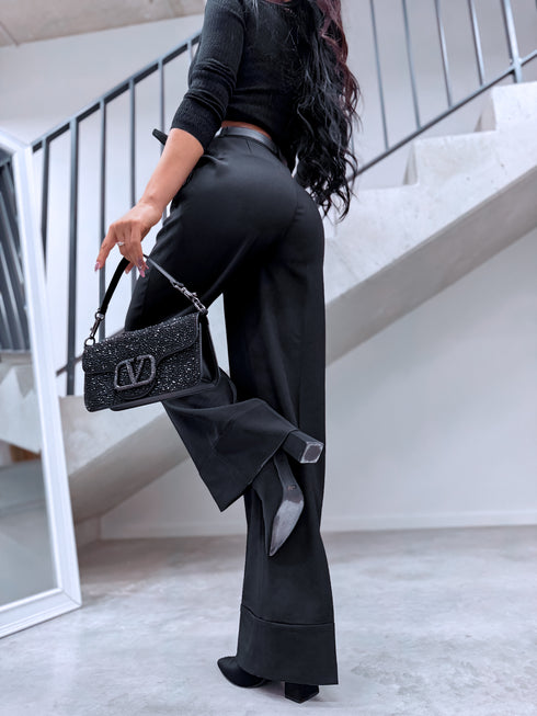 "LUX LASH VS8125-1" auduma bikses- MELNAS