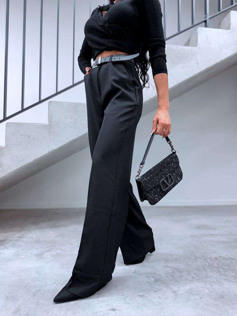 "LUX LASH VS8125-1" auduma bikses- MELNAS