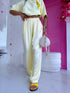 Fabric pants "ARCOBALENO 331" - yellow