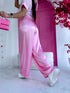 Fabric pants "ARCOBALENO 331" - soft pink