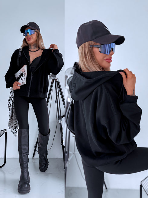 Кофта "ARTIFICIAL" V67 - ЧЁРНАЯ