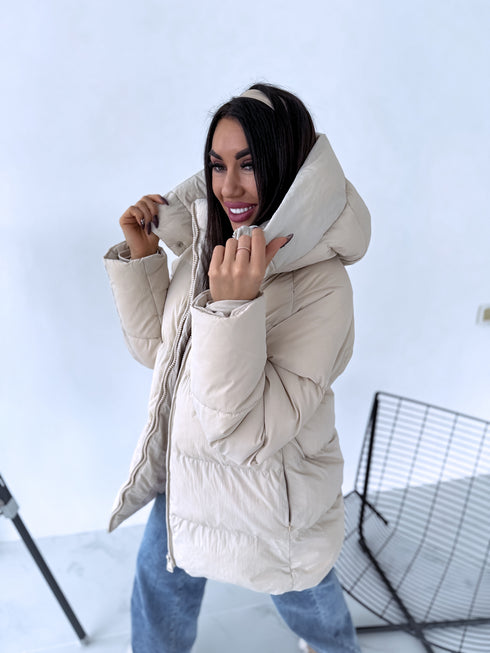 Удлиненная куртка "Mākonis" - СВЕТЛО-БЕЖЕВАЯ