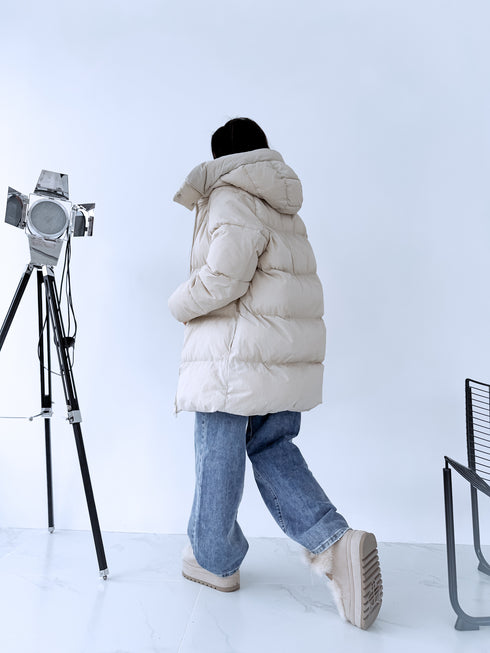 Удлиненная куртка "Mākonis" - СВЕТЛО-БЕЖЕВАЯ