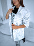 "LUXURY GEISHA" jacket - gray with white