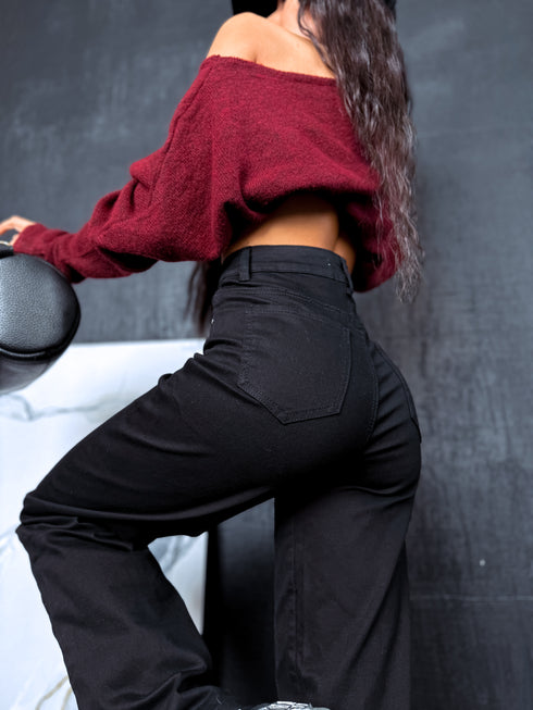 Джинсы "BLACK ICE DJ2497" - черные ПРЕДЗАКАЗ